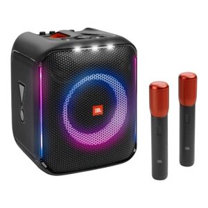 JBL Black Portable Bluetooth Speaker with 2 pcs Of Microphones Included.